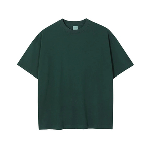 Camiseta de Hombre Personalizada, Estilo Vintage, Lavada, de Algodón Grueso, Cuello Redondo, Hombros Caídos, Lisa, Premium, con Lavado Ácido - Product Image 1