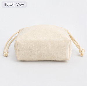 Sac cadeau personnalisé en toile avec cordon de serrage, emballage personnalisé pour bijoux en coton, sac anti-poussière à cordon de serrage, petits sacs en coton mousseline - Product Image 5