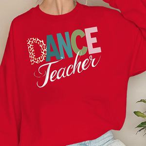 เสื้อสเวตเชิ้ตผู้หญิงเต้นรำกับตัวอักษรสีสันสดใส - Product Image 5