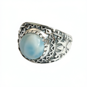 Bague en Larimar de 6,5 grammes, élégante et stylée, accessoire de montre - Product Image 2