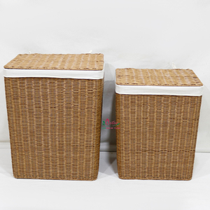 Artex Dong Thap Factory Foldable <b>Wicker</b> Laundry Basket Collapsible Storage <b>Hamper</b> Handles Clothes Baby Essentials Model CH4997A - Product Image 3
