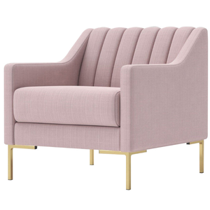 Canapé-lit simple en mousse douce et confortable, couleur rose pâle, idéal pour l'intérieur - Vente flash ! - Product Image 3