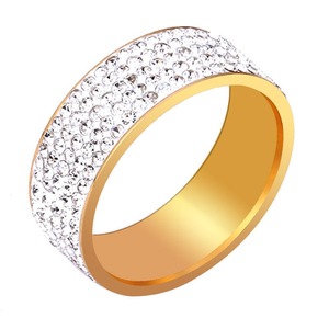 Best Selling Fully Iced Out Gold and Silver Moissanite Diamond <b>Ring</b> Hip Hop Style <b>Statement</b> <b>Ring</b> for Rappers DJs and Clubbing - Product Image 1