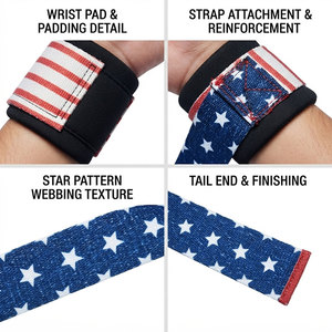 Correas de levantamiento de pesas de algodón con logotipo personalizado, ideales para gimnasio, culturismo, entrenamiento, cómodas y antideslizantes. - Product Image 4