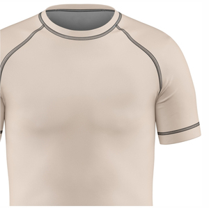 <b>Men's</b> Short Sleeve Rash Guard Quick Dry Anti-Bacterial Eco-Friendly Athletic <b>Swim</b> <b>Top</b> with UV Protection for Beach - Product Image 6