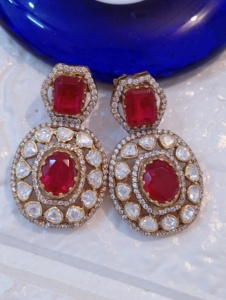 Luxury 22K Gold Plated <b>Silver</b> <b>Stud</b> <b>Earring</b> Women Wedding Jewelry Everyday Gift - Product Image 6