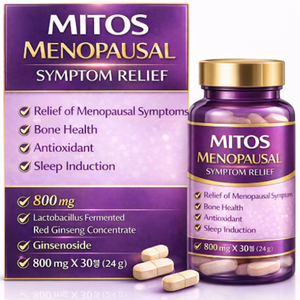 Complément Premium Mitos Flex pour la Santé Féminine, la Ménopause et la Santé Osseuse, Antioxydant, Soutien au Sommeil, Comprimés d'Isolflavones de Soja, Marque Privée OEM - Product Image 1