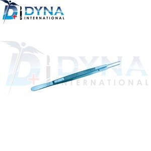 Pinzas de titanio para plataforma, instrumentos quirúrgicos de acero inoxidable, punta de diamante, 17,5 cm, 1mm - Product Image 3