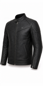 Blouson de moto en cuir moderne Cruiser |   Noir Brun Bourgogne |   Fabricant OEM ODM |   Qualité de conception haut de gamme |   Vêtements de course | - Product Image 2