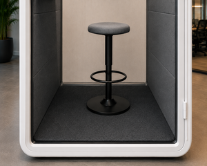 Cabine de bureau intelligente, écologique et au design moderne, avec structure en aluminium, insonorisée, poste de travail privé, éclairage LED, bureau à domicile autonome - Product Image 6