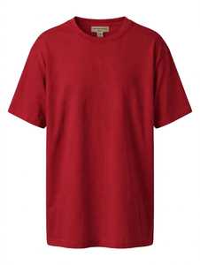 ONETEN APPARELS Camiseta Informal Extra Grande Roja para Mujer, Cuello Redondo, Manga Corta, 100% Algodón, Corte Regular, Transpirable, para Todas las Temporadas - Product Image 2
