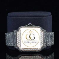Montre-bracelet unisexe de luxe en acier inoxydable bleu avec cadran carré incrusté de diamants, idéale pour les occasions formelles et décontractées, disponible au meilleur prix – Offre spéciale