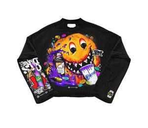 T-shirt TAHAD en pur coton 2026 à manches longues, vêtements pour hommes en coton de haute qualité, streetwear, t-shirt oversize pour hommes - Product Image 1