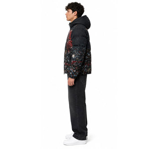 Pakistan Manufacture Men's Puffer <b>Jacket</b> Winter Resistant <b>Packable</b> and Lightweight with Hood Custom Plus Size Argyle Pattern - Product Image 5