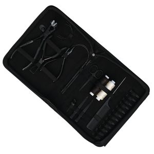 Professional Hair Extension Tools Kit Microbeads Crimping Remover TapeIn Plier Keratin Bond Cutter Hook Loop <b>Comb</b> <b>Parting</b> Finger - Product Image 6