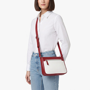 Sac bandoulière en cuir pour femme, idéal pour les voyages, vente en gros, sac bandoulière en cuir véritable avec poches zippées, sac messager en cuir pour femme - Product Image 1