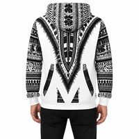 Sweat-shirt à capuche unisexe personnalisé avec imprimé tribal Dashiki, streetwear d'hiver, hip-hop, veste en polaire surdimensionnée, sweat-shirt décontracté