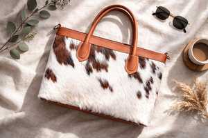 Bolso Tote de Cuero con Pelo Sintético, Fabricación Profesional Personalizada, para Mujer, Calidad Premium, Estilo Transpirable y Sostenible - Product Image 5