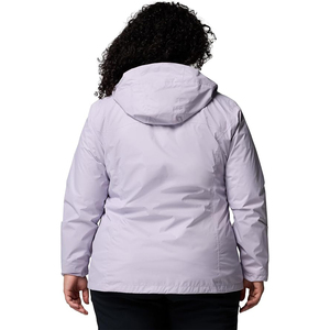 Chaqueta Impermeable con Capucha para Exteriores, Cortavientos, Transpirable, Color Lavanda, Talla Grande, Ligera - Product Image 5