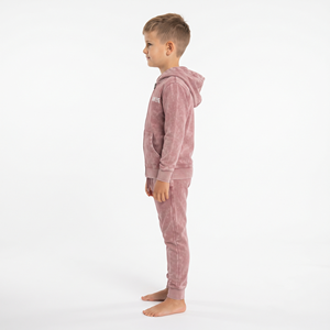 Conjunto de Sudadera con Capucha y Pantalones Deportivos de Algodón Lavado al Ácido para Niños, Chándal Informal Personalizado para Niños para Uso Diario y Deportivo - Product Image 4
