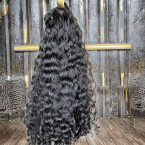 Cabello Humano Virgen Remy de Fábrica India Directa, Doble Trama a Máquina, Estilo Liso Sedoso y Ondulado, Teñido en Color Claro, Decoloración de Cabello Humano - Product Image 4