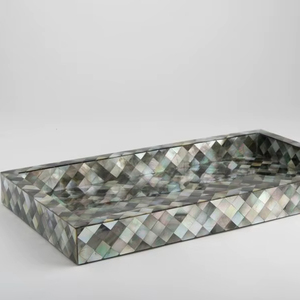Mother of Pearl Serving Tray Handmade Serving Storage Tray Mother of Pearl Wholesale Serving Tray for Hotel Home Restaurant - Product Image 1