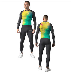 Best Selling Light Weight Comfortable Sleeveless <b>Men</b> Rash Guard Sets For Spring Season Breathable <b>Men</b> Rash Guard Sets - Product Image 4