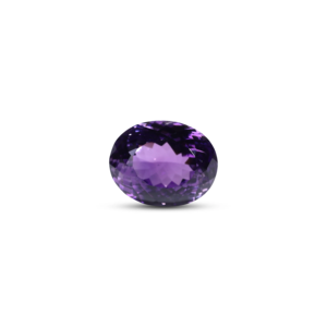 Loose Amethyst Gemstone 20.75 Carat Oval Cut for Fine Jewelry - Product Image 1