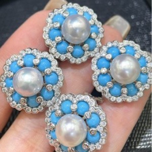 Boîte cadeau classique en or 18 carats avec certificat, boucles d'oreilles Tahiti 9-10 mm, couleur originale, quatre feuilles, boucles d'oreilles fines en eau de mer naturelle - Product Image 4