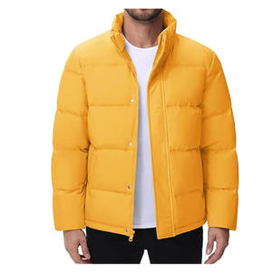 Men Winter Thick Puffer <b>Jacket</b> Stand Collar Breathable Fabric Long Sleeve Design Custom Logo Printing men puffer <b>jacket</b> - Product Image 6