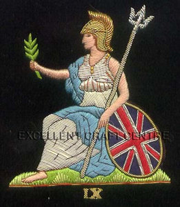 Parche Bordado de Encaje de Alta Calidad QUEEN IX, Insignia Circular de Tela para Coser, Diseño de Lujo para Prendas - Product Image 6