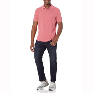 Produit le plus vendu : Polo homme anti-plis en coton extensible uni à manches courtes, coupe décontractée, idéal pour le sport et les loisirs – Collection été - Product Image 6