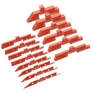 Set di 14 Barre di Regolazione in Alluminio Durevole per Tavolo Router, Misurazioni di Profondità, Altezze e Angoli, Include Calibri - Product Image 1