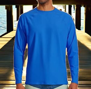 Camisa de Pesca para Hombre, Negra, Personalizada de Fábrica, Transpirable, de Secado Rápido, UPF 50, 100% Poliéster, Tallas Grandes, YINHU, Venta al Por Mayor - Product Image 5