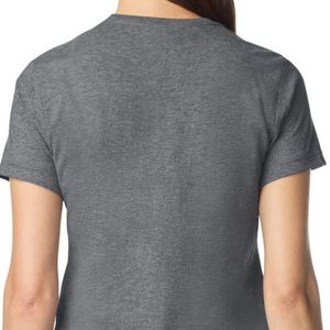 Camiseta de Algodón Cómoda para Mujer, Manga Corta, Cuello Redondo, Informal, Básica, Suave, Transpirable, Ropa de Moda para Uso Diario - Product Image 4