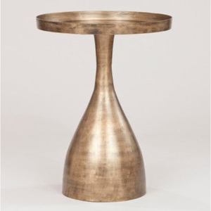 Traditional Brass <b>Side</b> <b>Table</b> With Antique Finish <b>Round</b> Top Living Room Furniture Decorative Metal Frame Handmade <b>Side</b> <b>Tables</b> - Product Image 6