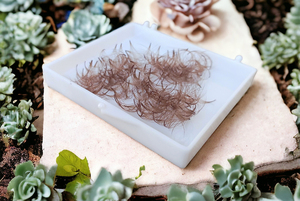 ขนตาปลอมสำเร็จรูป ELFA ผลิตด้วยมือจากเกาหลี ใย PBT นุ่มเป็นธรรมชาติ ยาว ขนตาแบบพัด แกนสั้น แกนยาว  ทรง CC Curl  แบบหลวม  ขนาด 0.05/0.07 มม. - Product Image 6