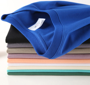 T-shirt en coton uni pour homme, personnalisé, à manches courtes, col rond, coupe classique, couleur unie, tricoté, décontracté, vente en gros - Product Image 5