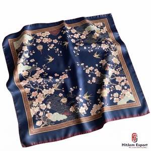 Pañuelo Cuadrado con Estampado Digital Personalizado Premium, Accesorios de Moda Ligeros, Tela Elegante, Fabricante y Proveedor Mayorista OEM ODM - Product Image 5