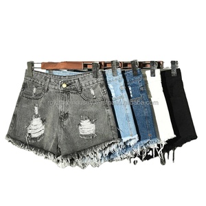 2025 New Arrival Summer Casual Denim <b>Women</b> <b>Shorts</b> High Waist Fur-lined Leg-openings <b>Plus</b> <b>Sizes</b> <b>S</b>-6XL Y2K Eco-Friendly Sexy - Product Image 1
