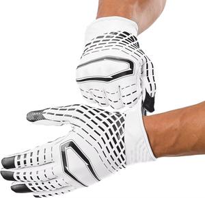 Gants de football américain à paume hautement adhérente, personnalisables avec marque et logo, pour l'entraînement, gants d'équipe personnalisés, gants de football américain pour hommes - Product Image 4