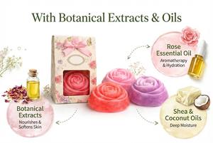 Organic Goat Milk Herbal Handmade Soap Moisturizing Whitening Anti-Aging Bath Bar GMP Certified OEM ODM Wholesale Factory - Product Image 5