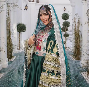ชุดเดรสอัฟกันคูชีสำหรับผู้หญิง ดีไซน์สวยงาม ระบายอากาศได้ดี ไซส์ใหญ่ แขนยาว เหมาะสำหรับงานแต่งงานและงานปาร์ตี้ - Product Image 6