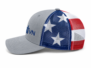 Casquette Trucker Structurée à 6 Panneaux Mi-Profonds Personnalisée avec Logo Brodé, Visière Légèrement Courbée et Fermeture Snapback - Product Image 2