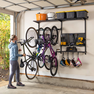Heavy-Duty Bike Storage <b>Hook</b> Wall Mount Bike <b>Hook</b> Garage <b>Hook</b> <b>Rail</b> System Steel Storage Rack for Bicycle Tire GAPGAR010 - Product Image 1