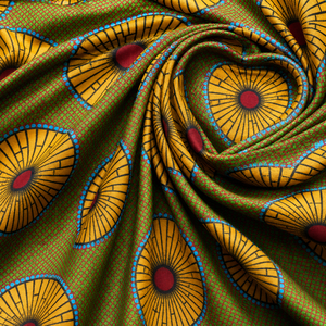 Tissu africain imprimé (Ankara) 100% coton peigné, respirant, écologique, couleurs personnalisées pour sacs et vêtements, vente en gros - Product Image 2