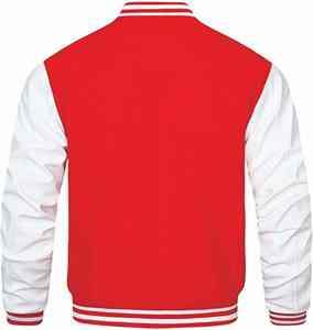 Proveedor de Chaquetas Universitarias Personalizadas OEM, Chaqueta Universitaria Unisex de Lana y Cuero - Product Image 6