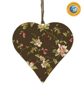 Rustic Grey Floral Heart Wall Hanging Decoration <b>Easter</b> <b>Ornaments</b> Decorations - Product Image 5