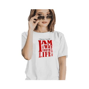 Vêtements pour jeunes dames en coton peigné écologique de meilleure qualité, taille XL, t-shirts décontractés à manches courtes pour femmes blanches - Product Image 2