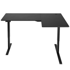 Dual Hooks Heavy Duty Carbon Steel L-Shaped Electric Adjustable Height Corner Gaming <b>Desk</b> Computer Table with w - Product Image 1